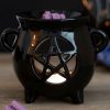 Homewares * | Coupon Gothic Gifts Gothic Homewares Pentagram Cauldron | Oil Burner