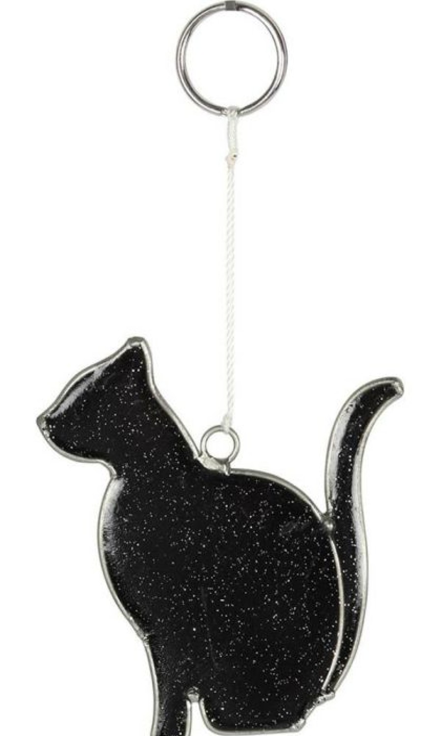 Styles * | Best Reviews Of Gothic Gifts Cats Mystical Black Cat | Suncatcher