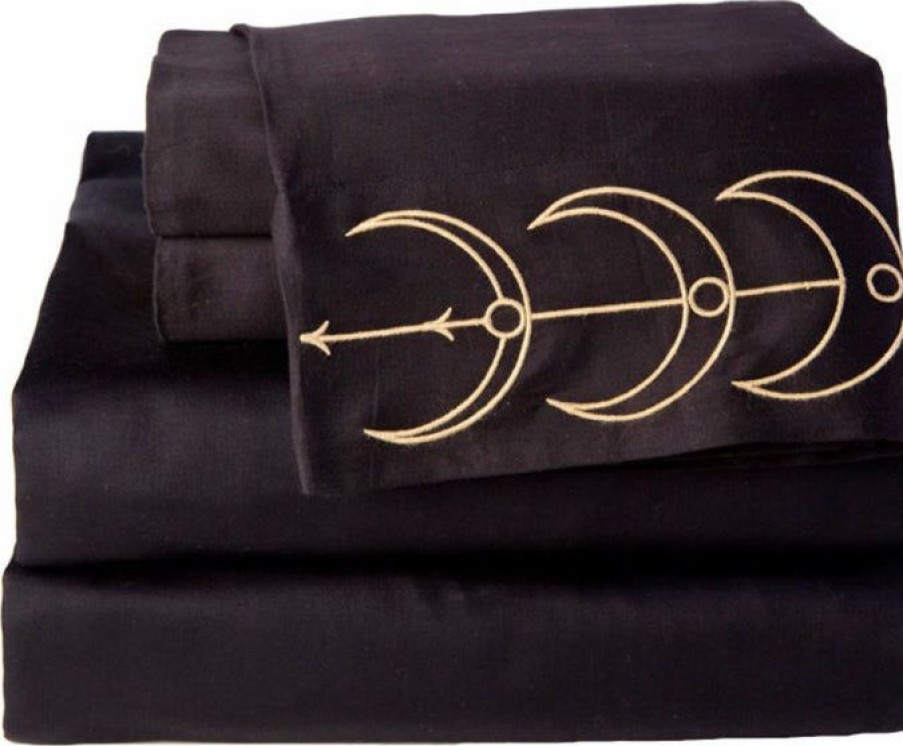 Homewares * | Buy Sin In Linen Gothic Homewares Moon Phase | Queen Sheet Set