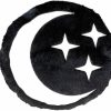 Homewares * | Best Sale Sourpuss Gothic Homewares Furry Moon & Stars | Pillow