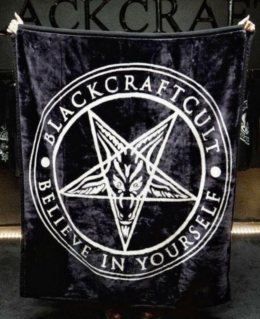 Homewares * | Wholesale Blackcraft Gothic Homewares Pentagram | Blanket