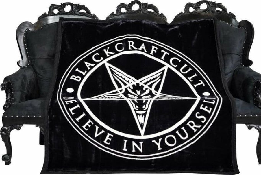 Homewares * | Wholesale Blackcraft Gothic Homewares Pentagram | Blanket