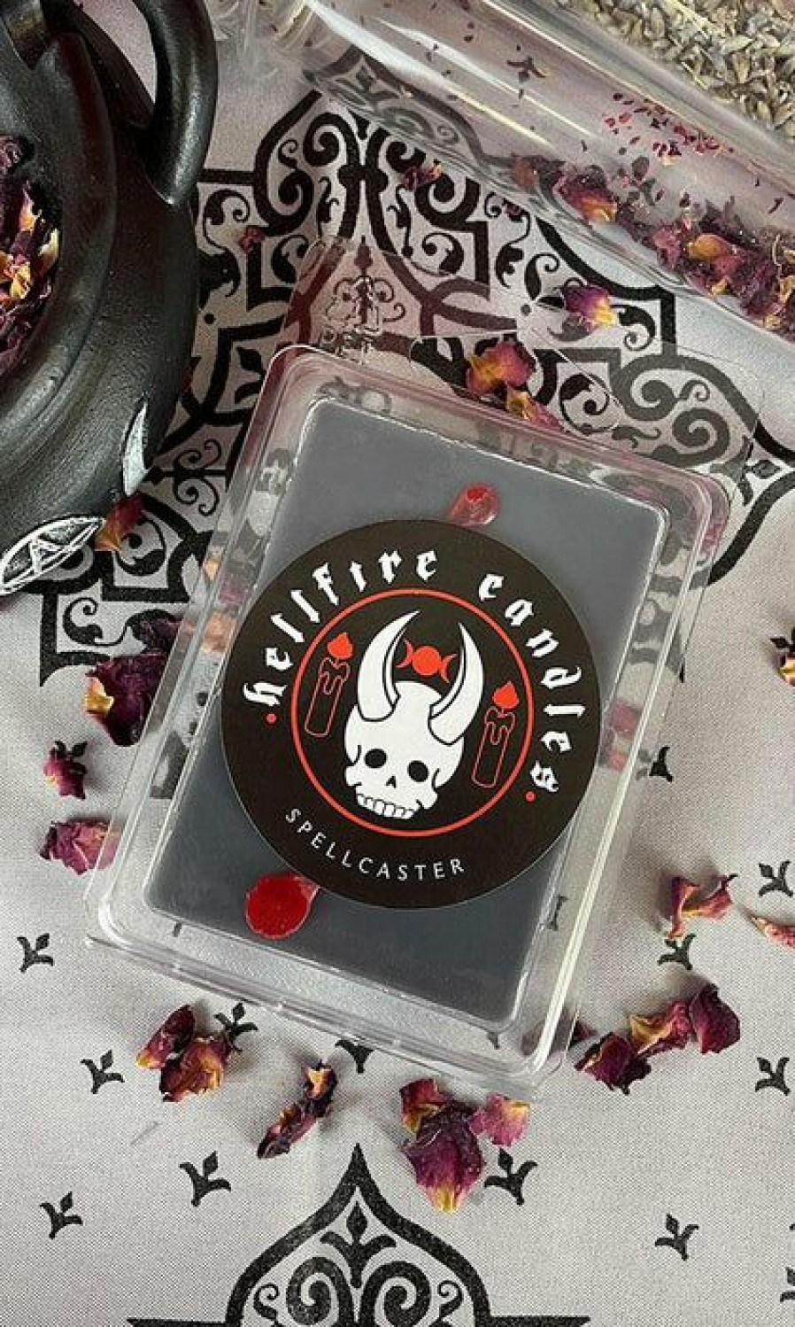 Homewares * | Top 10 Hellfire Candles Gothic Homewares Spellcaster | Melts