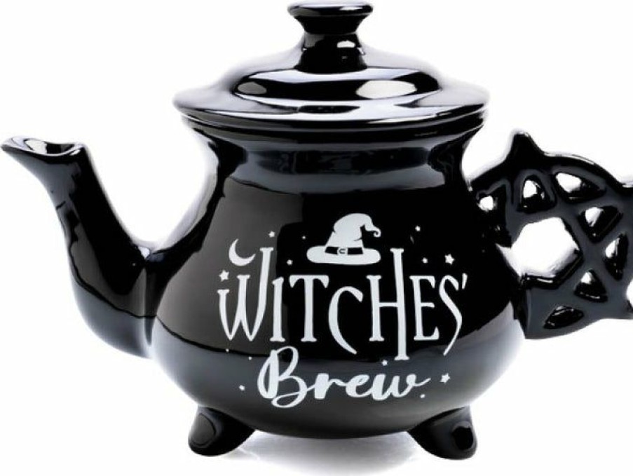 Homewares * | Brand New Homewares Gothic Homewares Witches' Brew Cauldron | Tea Set