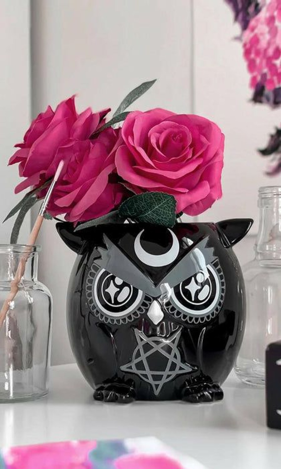 Styles * | Discount Killstar The Moon Owl | Vase"*