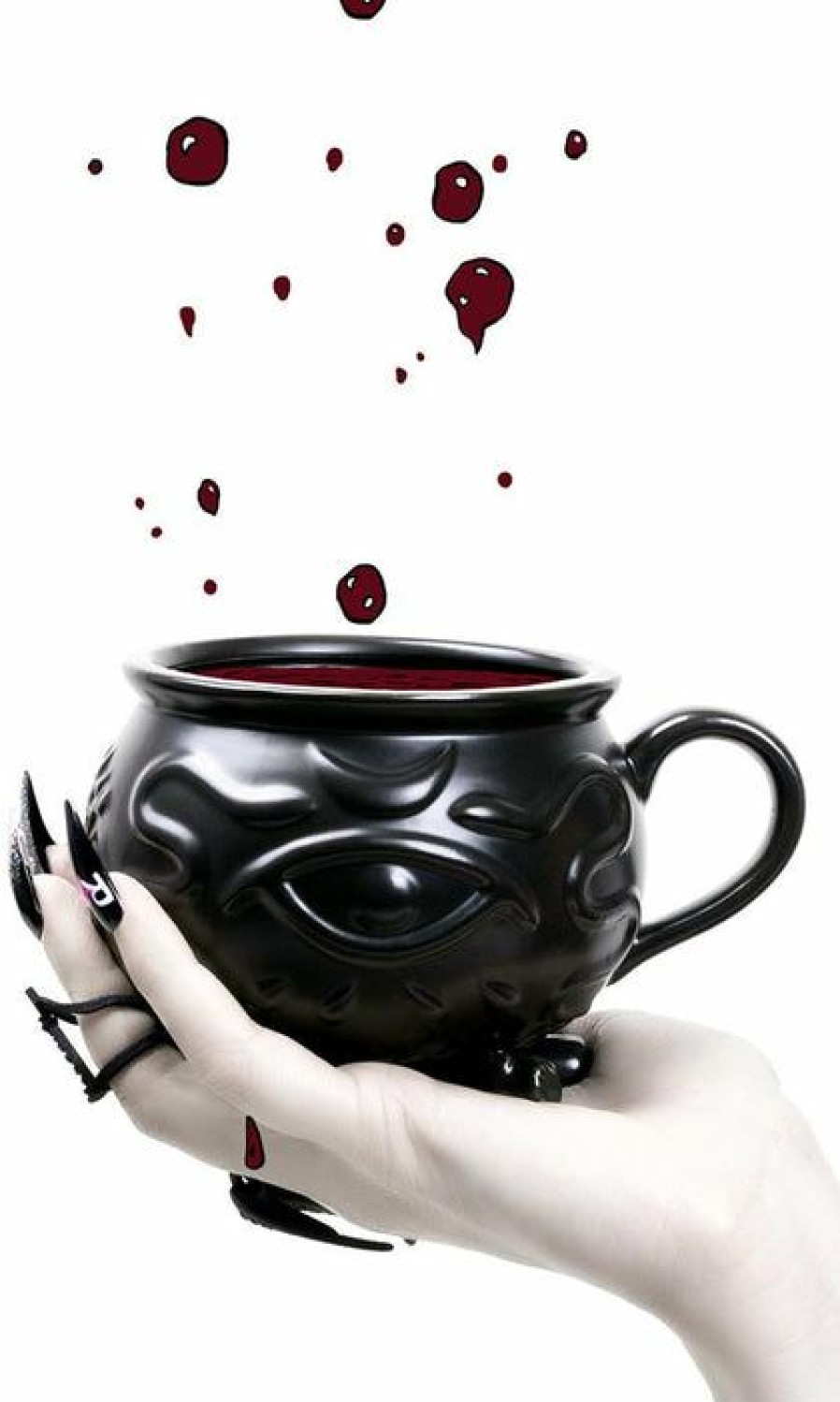 Homewares * | Best Deal Rogue And Wolf Gothic Homewares Witch Cauldron | Mug"