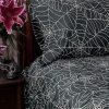 Homewares * | Best Deal Sin In Linen Gothic Homewares Spider Web | Double/Queen Duvet Cover