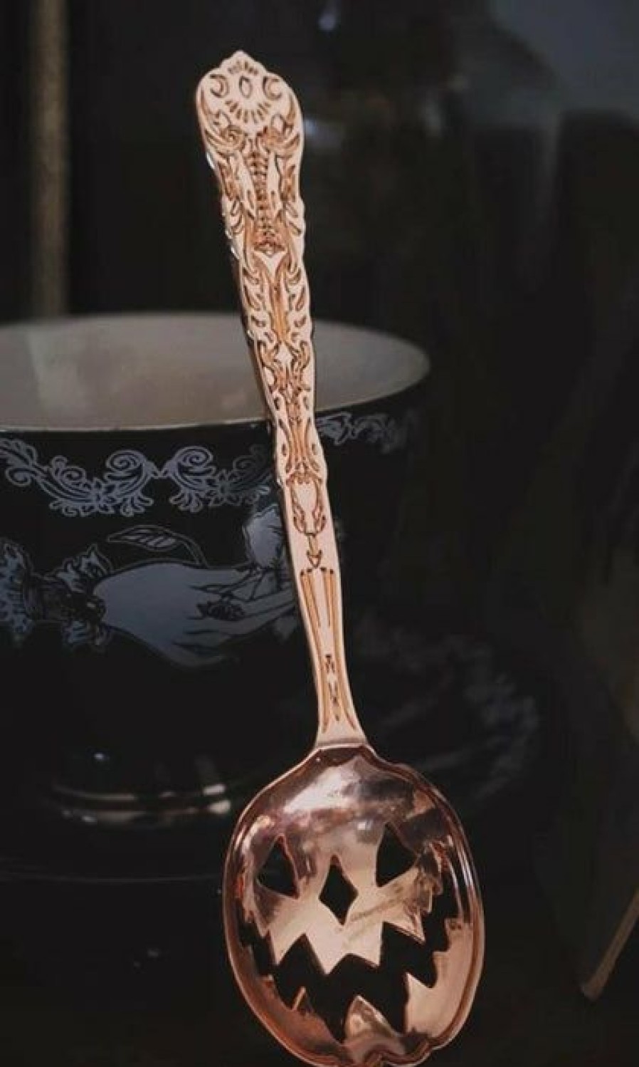 Homewares * | Brand New Lively Ghosts Gothic Homewares Haunted Hallows [Rose Gold] | Tea Spoon