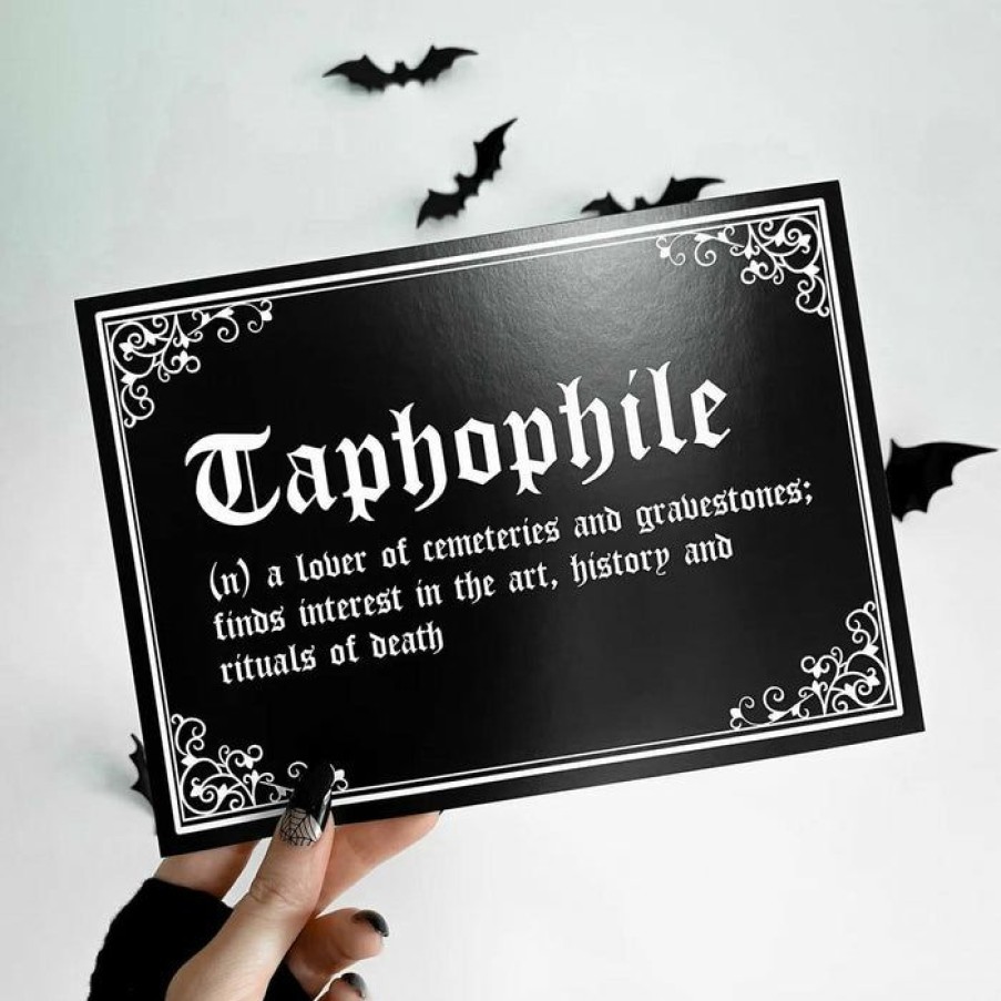 Homewares * | Budget Ghosts Of October Gothic Homewares Taphophile [A5] | Print