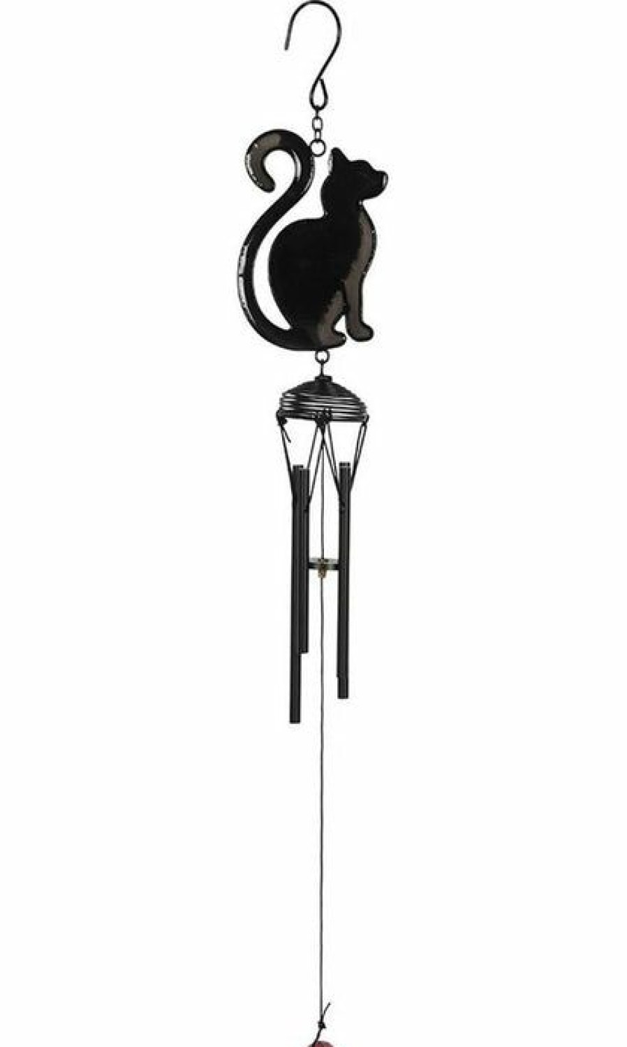 Styles * | New Gothic Gifts Cats Black Cat Profile | Windchime