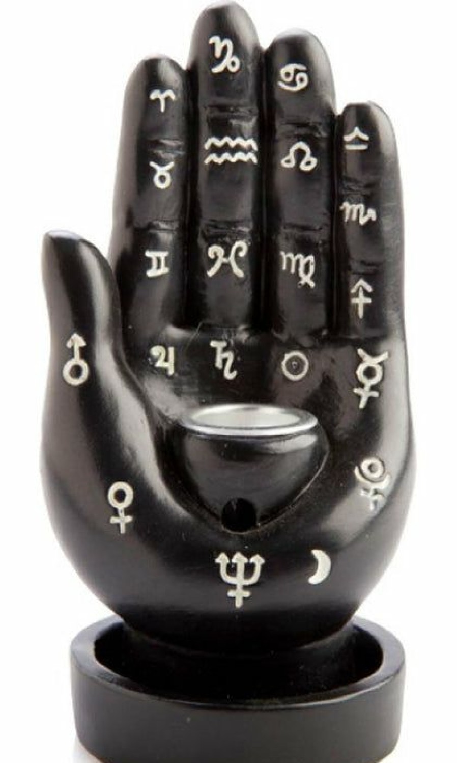 Homewares * | Hot Sale Homewares Gothic Homewares Hamsa Hand | Backflow Incense Burner