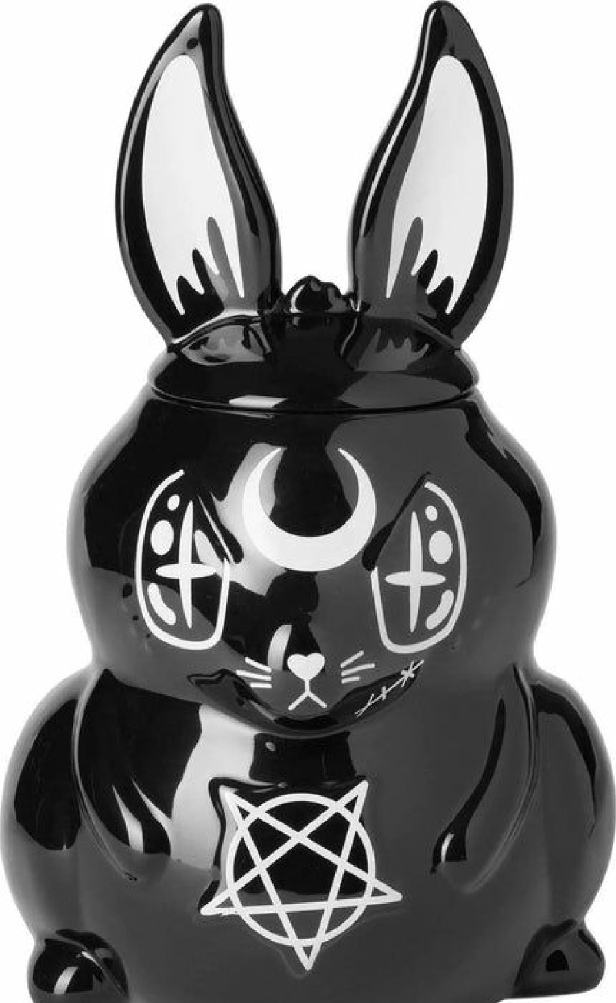 Homewares * | Buy Killstar Gothic Homewares Evil Bunny | Cookie Jar*