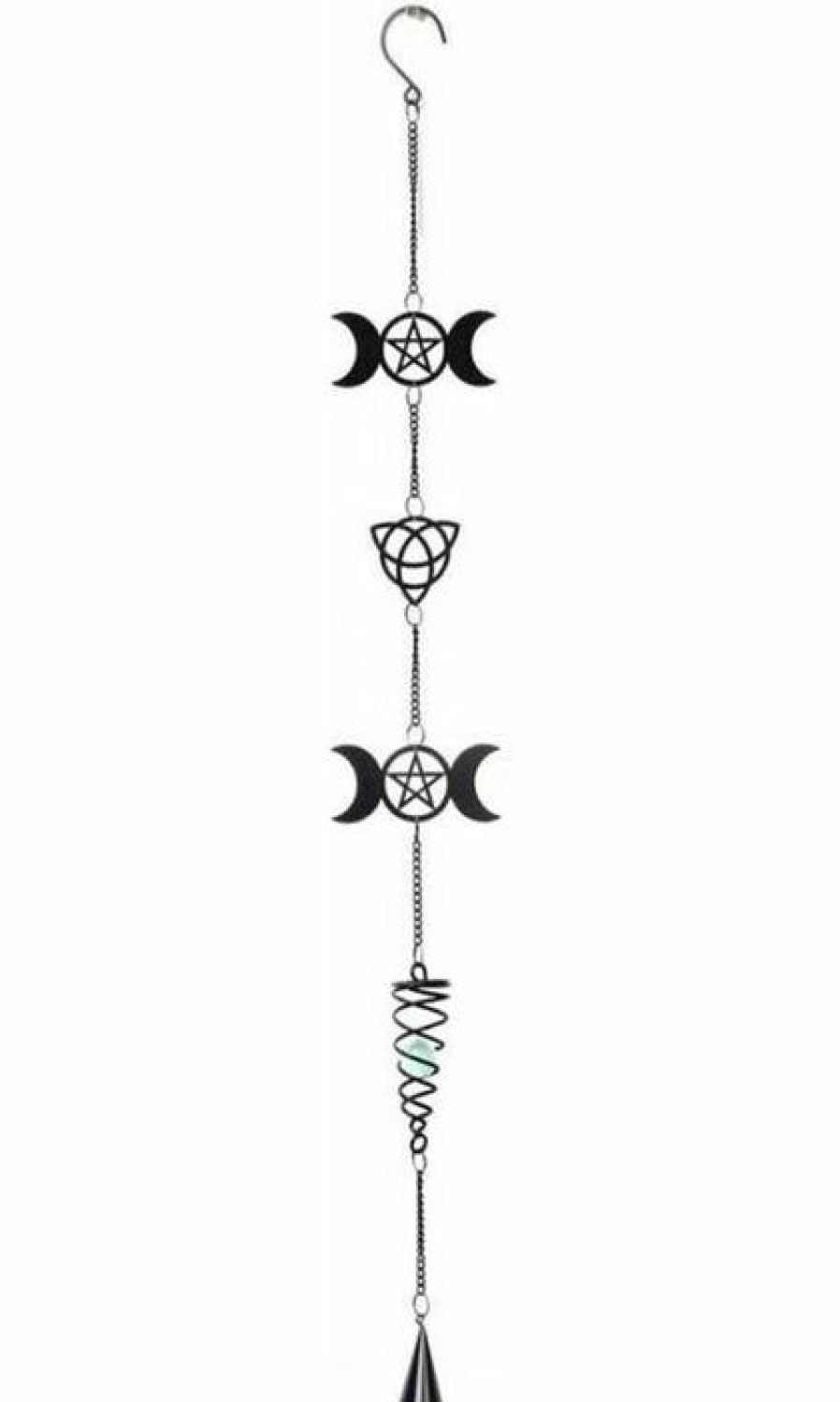 Homewares * | Best Reviews Of Alchemy Gothic Gothic Homewares Triple Moon | Hanging Decoration