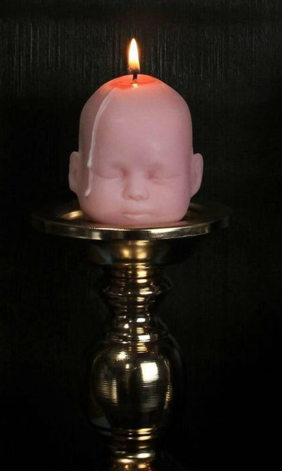 Homewares * | Wholesale The Blackened Teeth Gothic Homewares Baby Doll [Peach] | Scented Candle