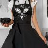 Styles * | Budget Killstar Cats Devil Cat | Kitchen Apron