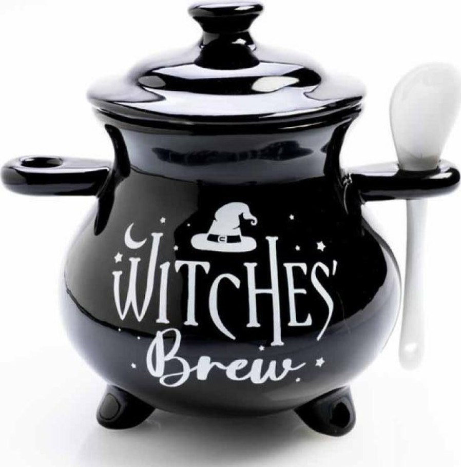 Homewares * | Best Pirce Homewares Gothic Homewares Witches' Brew Cauldron | Soup Bowl & Spoon