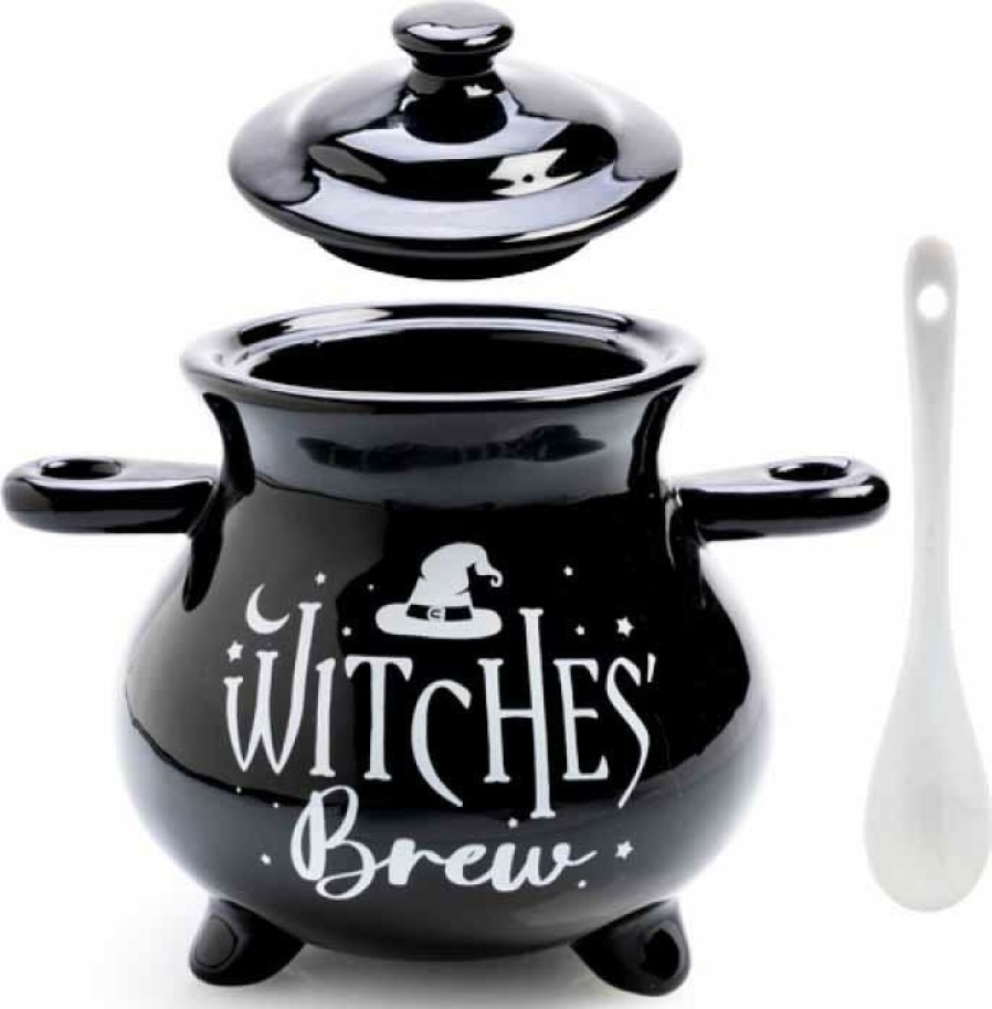 Homewares * | Best Pirce Homewares Gothic Homewares Witches' Brew Cauldron | Soup Bowl & Spoon