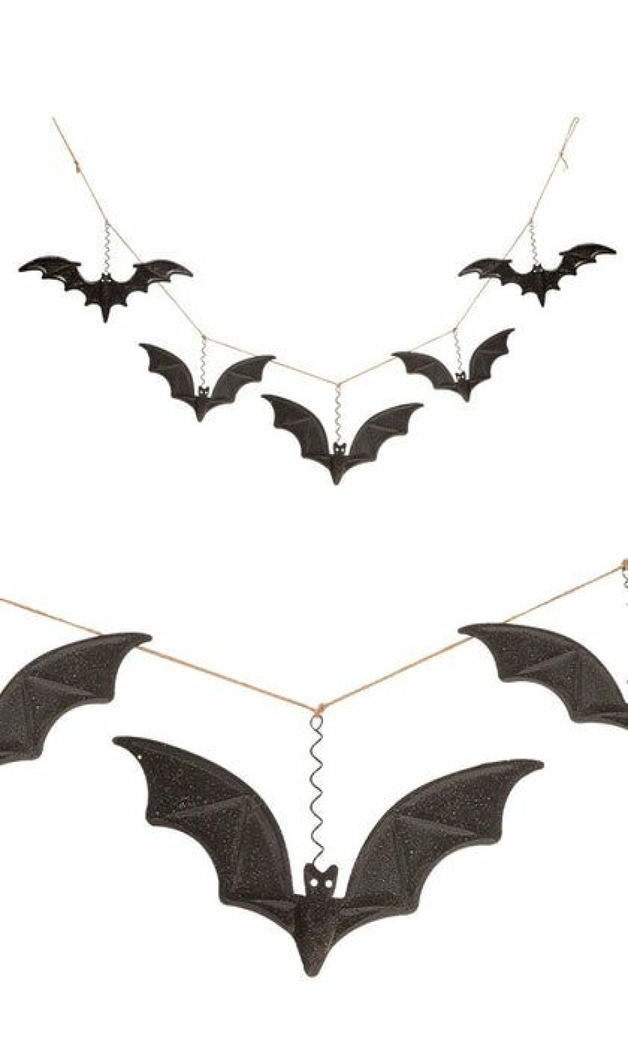 Styles * | Best Deal Gothic Gifts Bats Glitter Bat | Metal Garland*