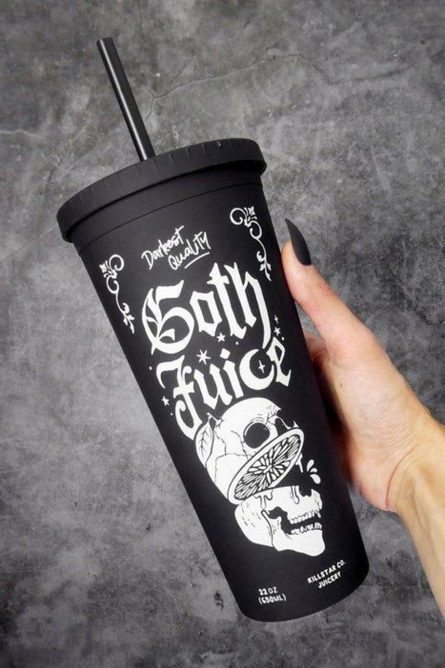 Homewares * | Promo Killstar Gothic Homewares Goth Juice | Cold Brew Cup"