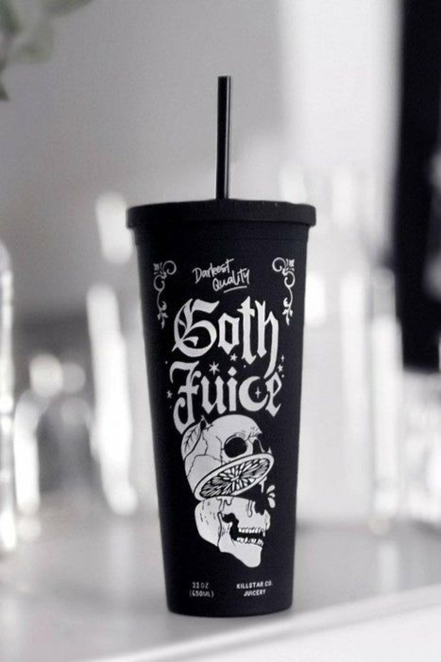 Homewares * | Promo Killstar Gothic Homewares Goth Juice | Cold Brew Cup"