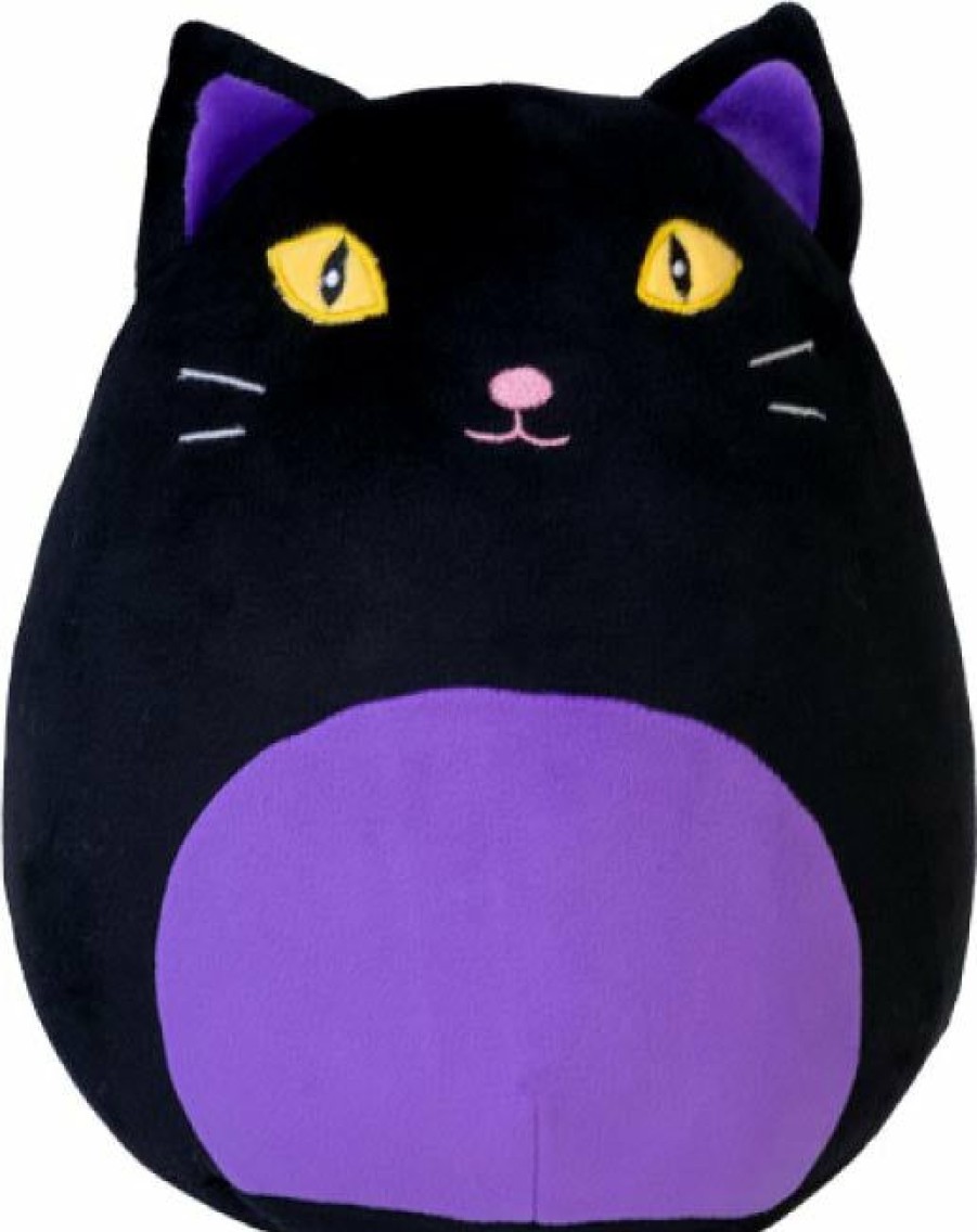 Styles * | Deals Homewares Halloween Black Cat Plush | Smoosho'S Pals