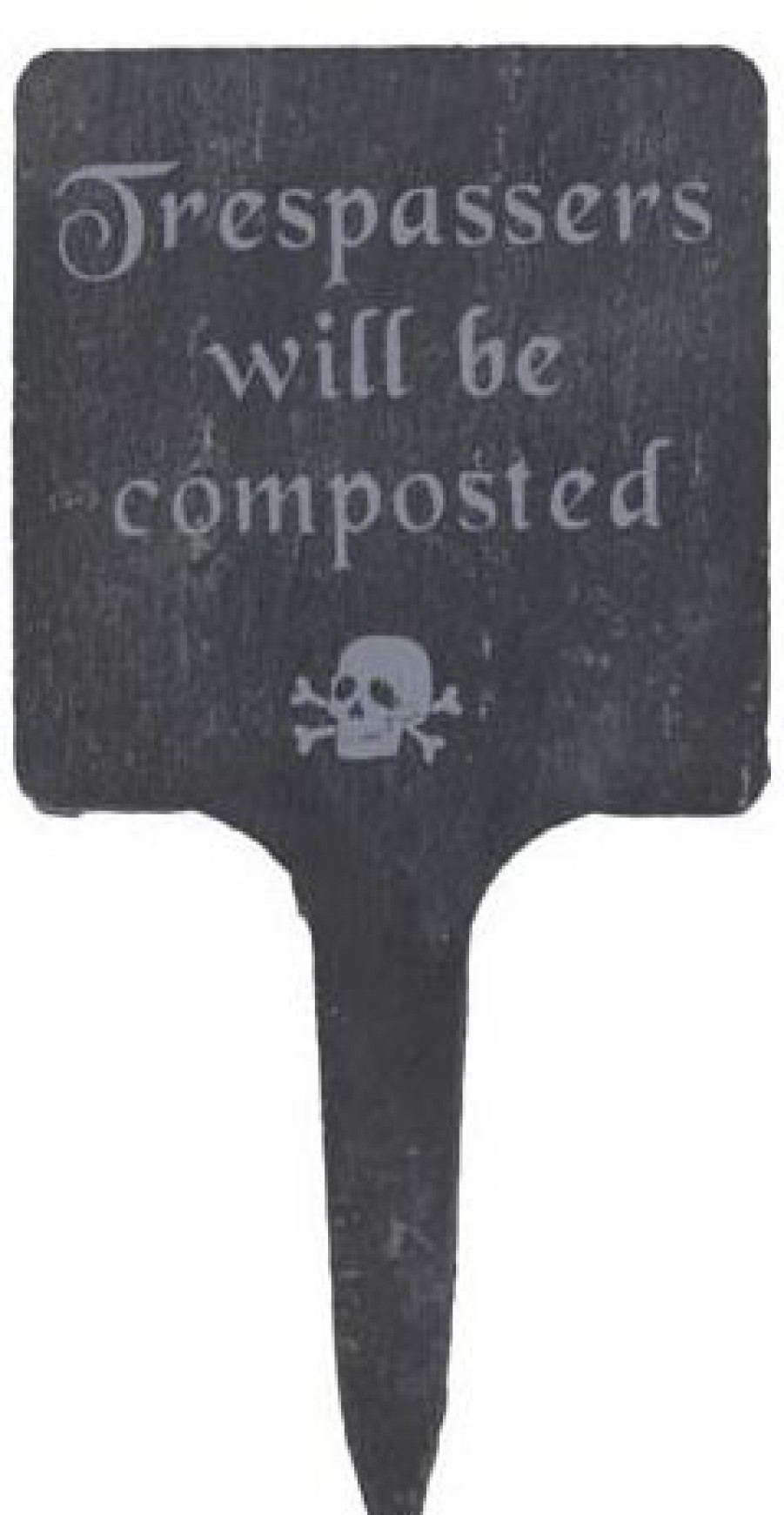 Accessories * | Cheapest Gothic Gifts All Gothic | Slate Garden Sign`