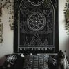 Homewares * | Outlet The Pretty Cult Gothic Homewares Wheel Of Fortune | Tapestry