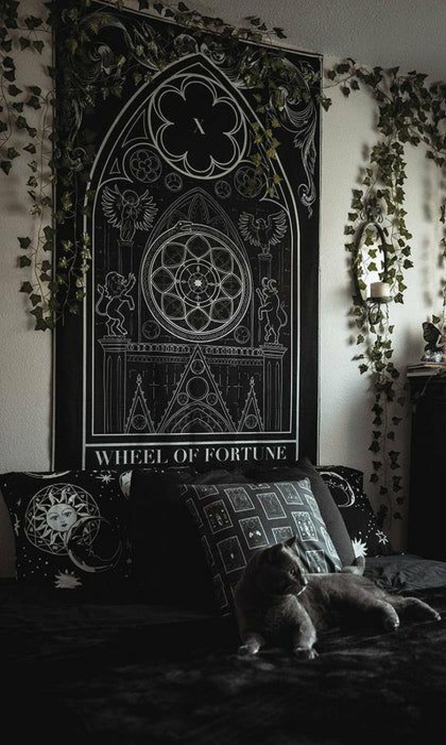 Homewares * | Outlet The Pretty Cult Gothic Homewares Wheel Of Fortune | Tapestry