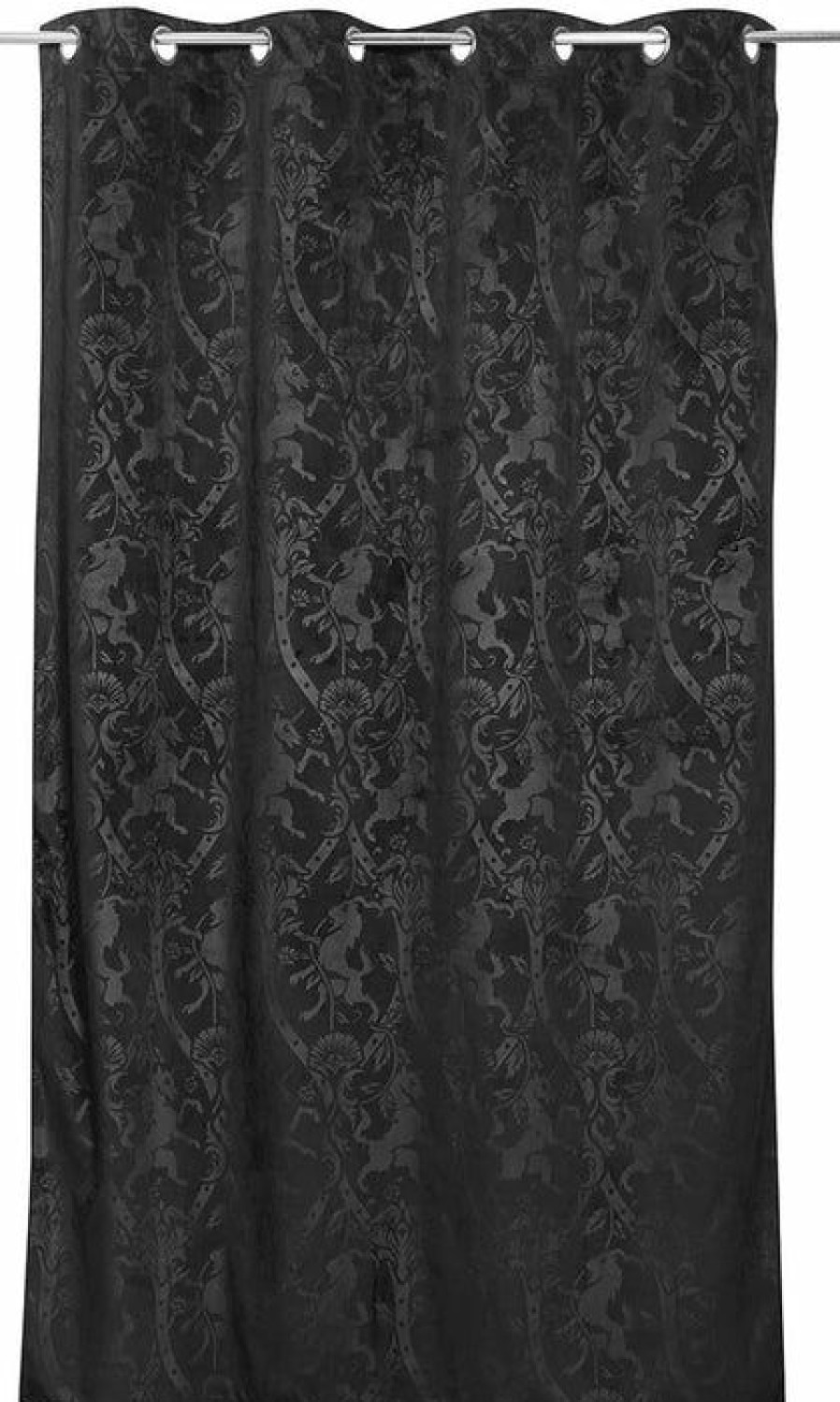 Homewares * | Best Sale Killstar Gothic Homewares Royal Beast [Black] | Curtain"