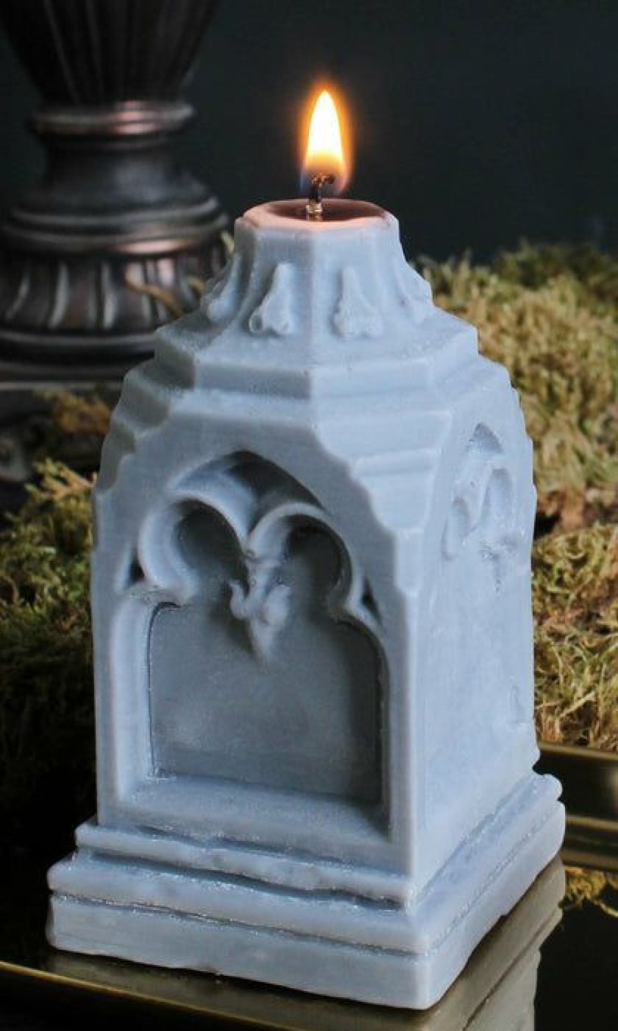 Homewares * | Best Pirce The Blackened Teeth Gothic Homewares Gravemarker | Candle