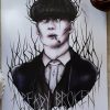 Homewares * | Best Pirce The Black Cvlt Gothic Homewares Tommy | Peaky Blinders Art Print