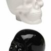 Homewares * | Best Sale Gothic Gifts Gothic Homewares Skulls [Black And White] | Salt And Pepper Shaker Set