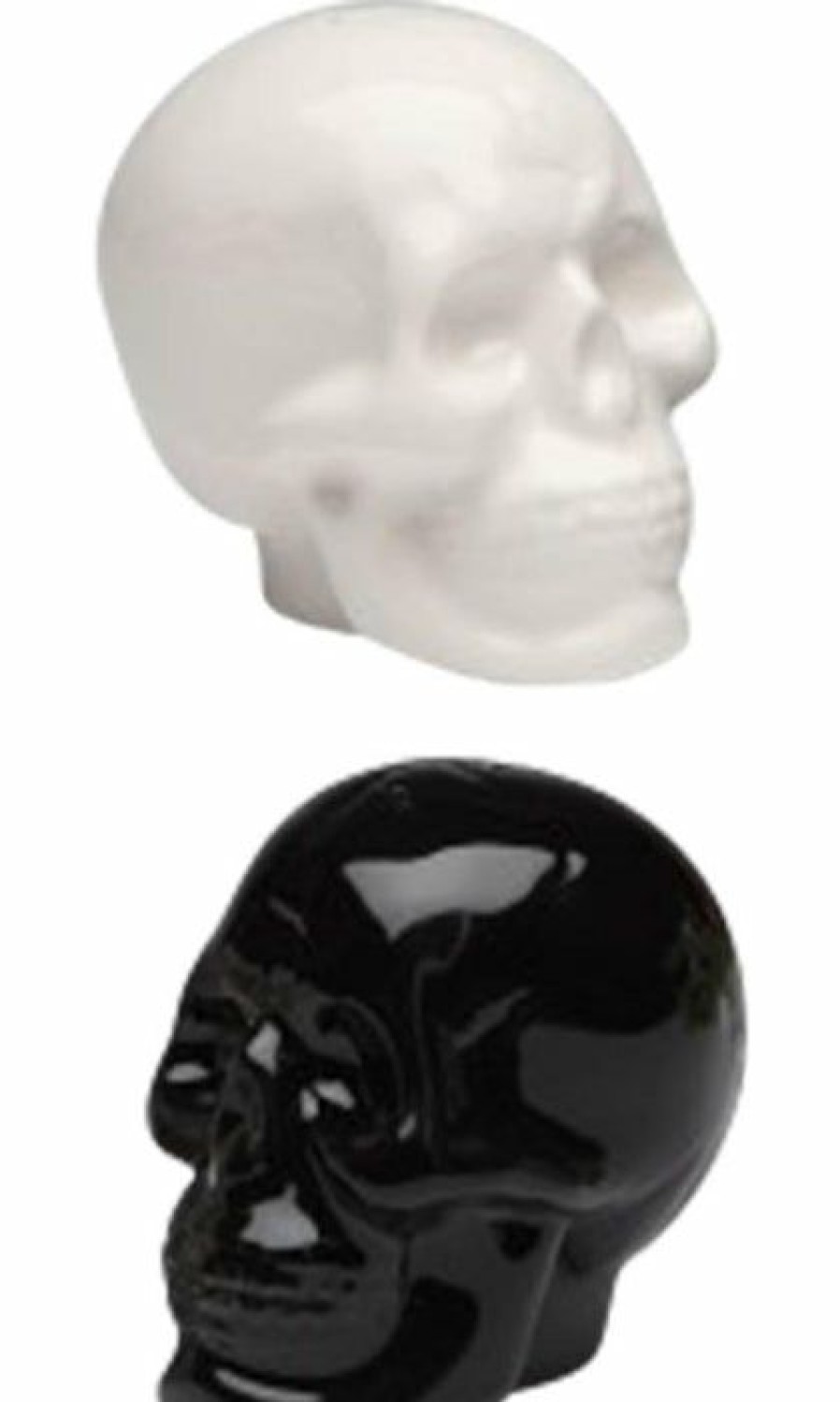 Homewares * | Best Sale Gothic Gifts Gothic Homewares Skulls [Black And White] | Salt And Pepper Shaker Set