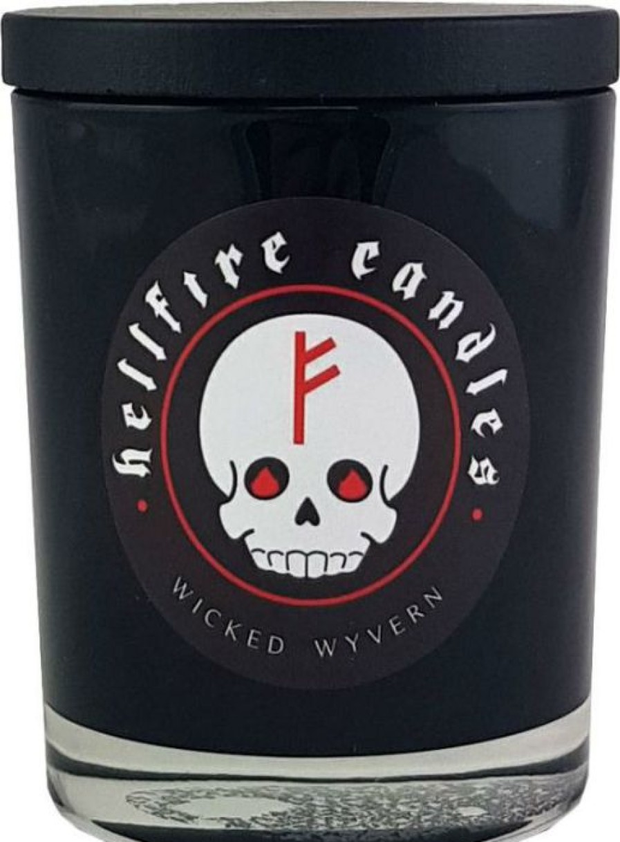 Homewares * | Best Deal Hellfire Candles Gothic Homewares Wicked Wyvern | Candle