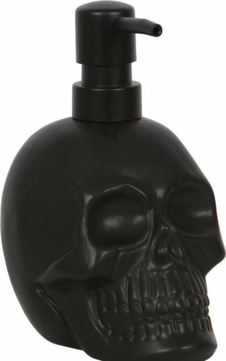 Homewares * | Outlet Gothic Gifts Gothic Homewares Black Skull | Soap Dispenser