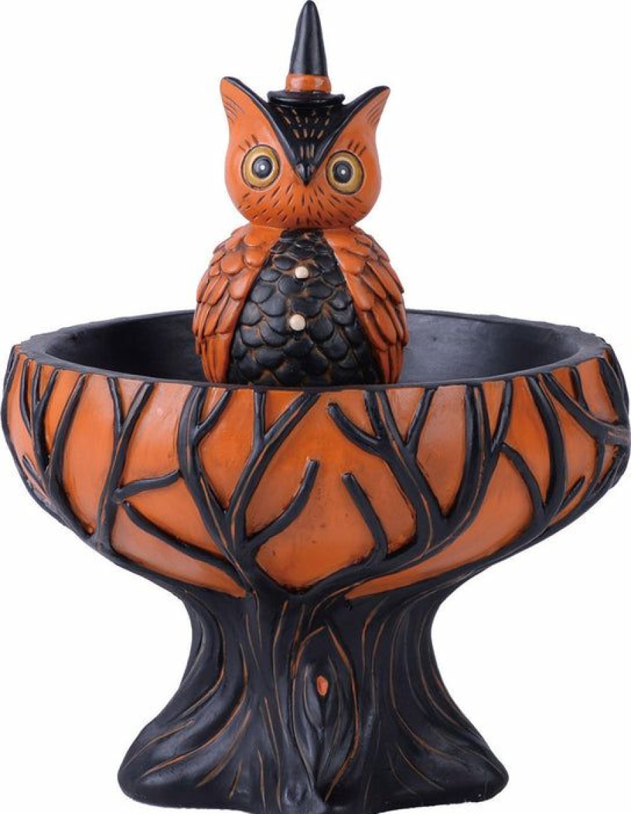 Styles * | Outlet Johanna Parker Halloween Spooky Owl | Treat Stand