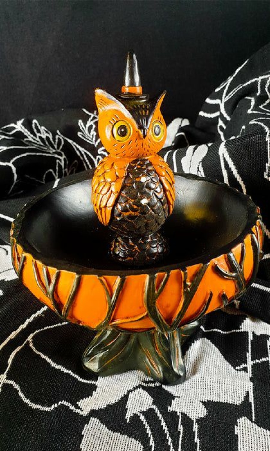 Styles * | Outlet Johanna Parker Halloween Spooky Owl | Treat Stand