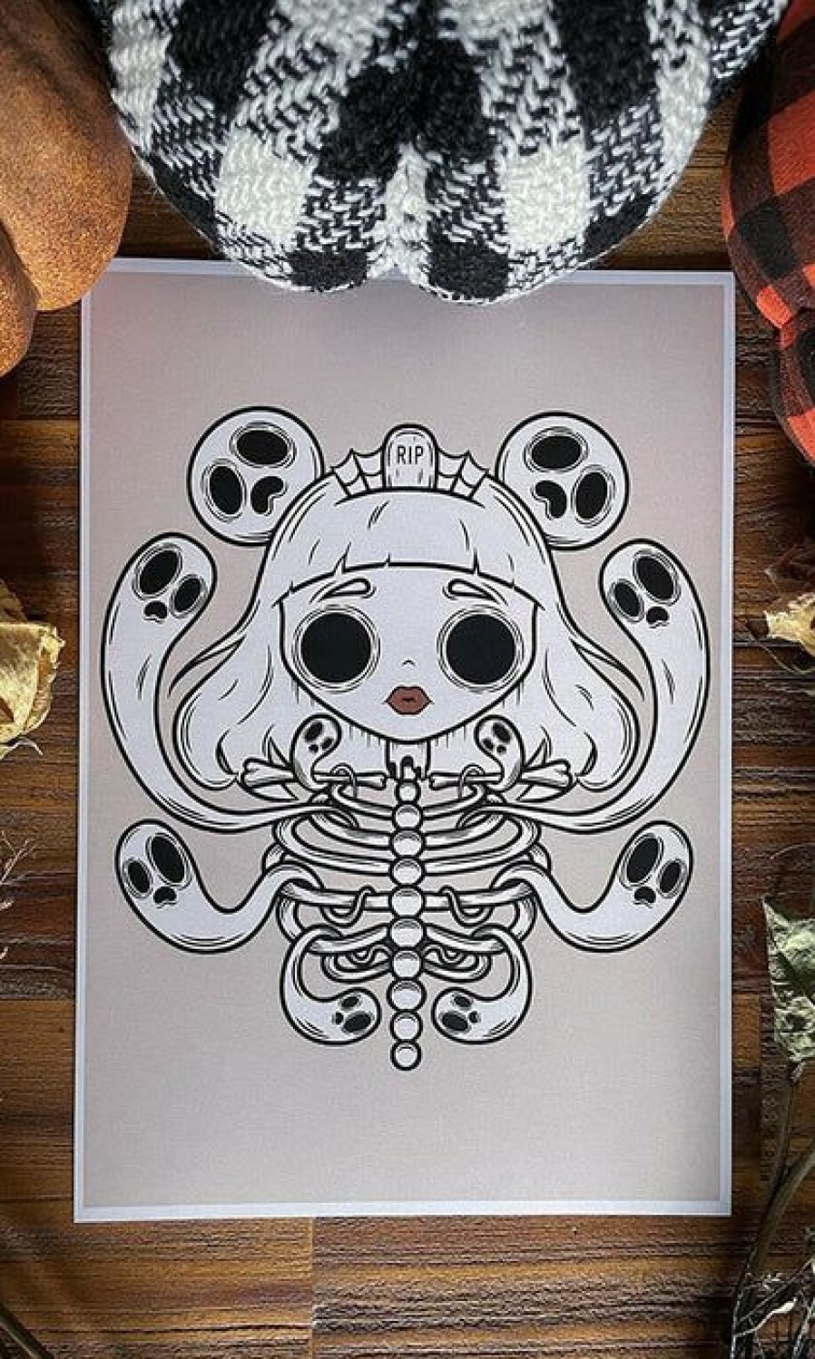 Accessories * | Discount Pvmpkin Art All Haunted Ghoul | Print