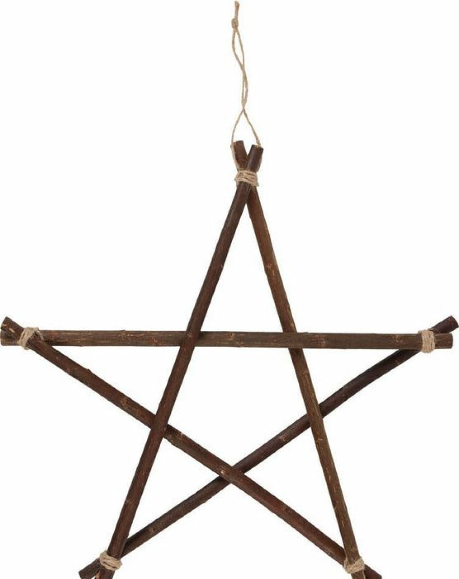 Styles * | Cheapest Gothic Gifts Pentacles & Pentagrams Willow Branch | Pentagram [40Cm]