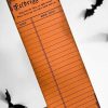 Styles * | Brand New Ghosts Of October Halloween Haunted [Pumpkin] | Library Card Bookmark