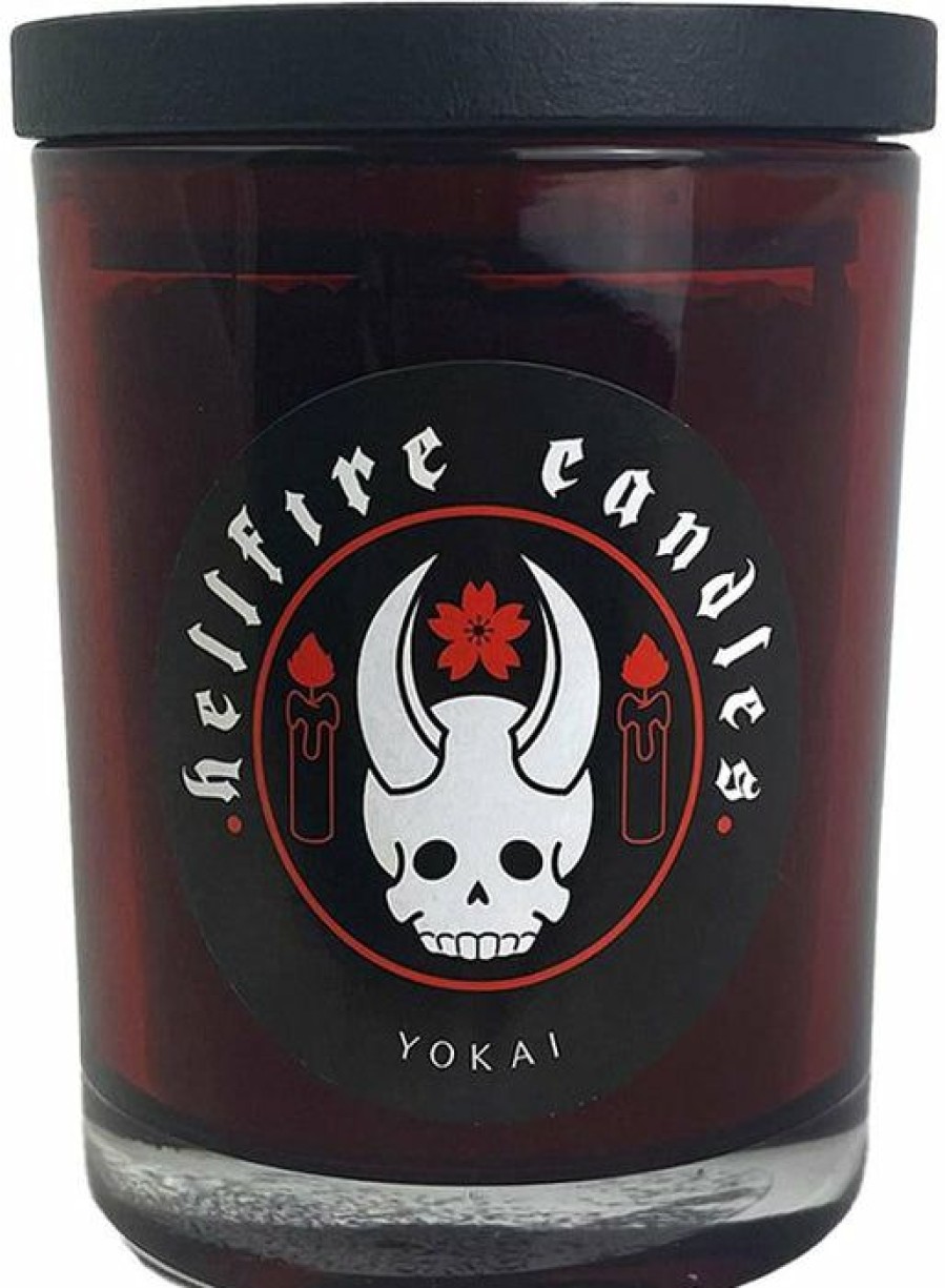 Homewares * | Best Deal Hellfire Candles Gothic Homewares Yokai | Candle