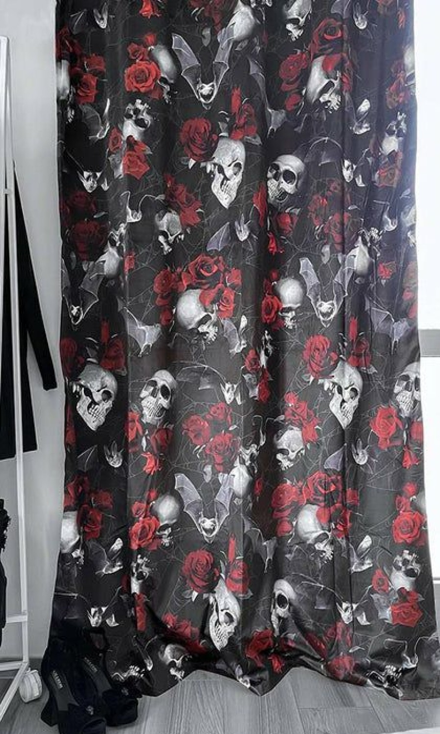 Styles * | Cheapest Killstar Bats Haunted Garden | Curtain