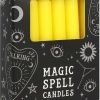 Homewares * | Cheapest Magic Spell Candles Gothic Homewares Yellow Success Spell | Candles [Pack Of 12]`