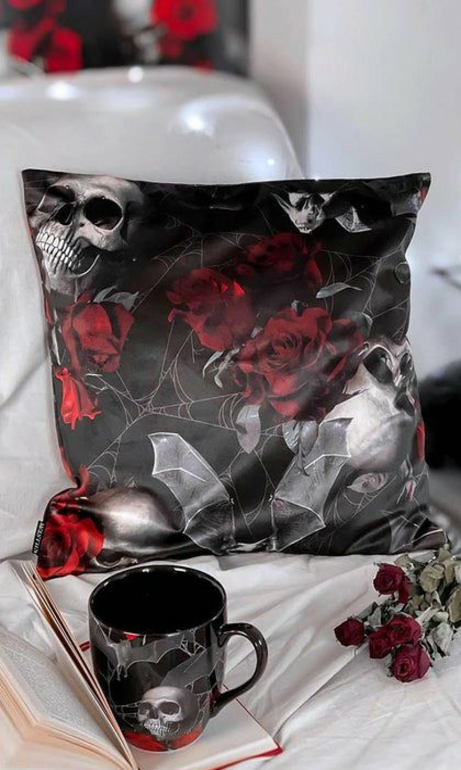 Styles * | Wholesale Killstar Bats Haunted Garden | Cushion Cover