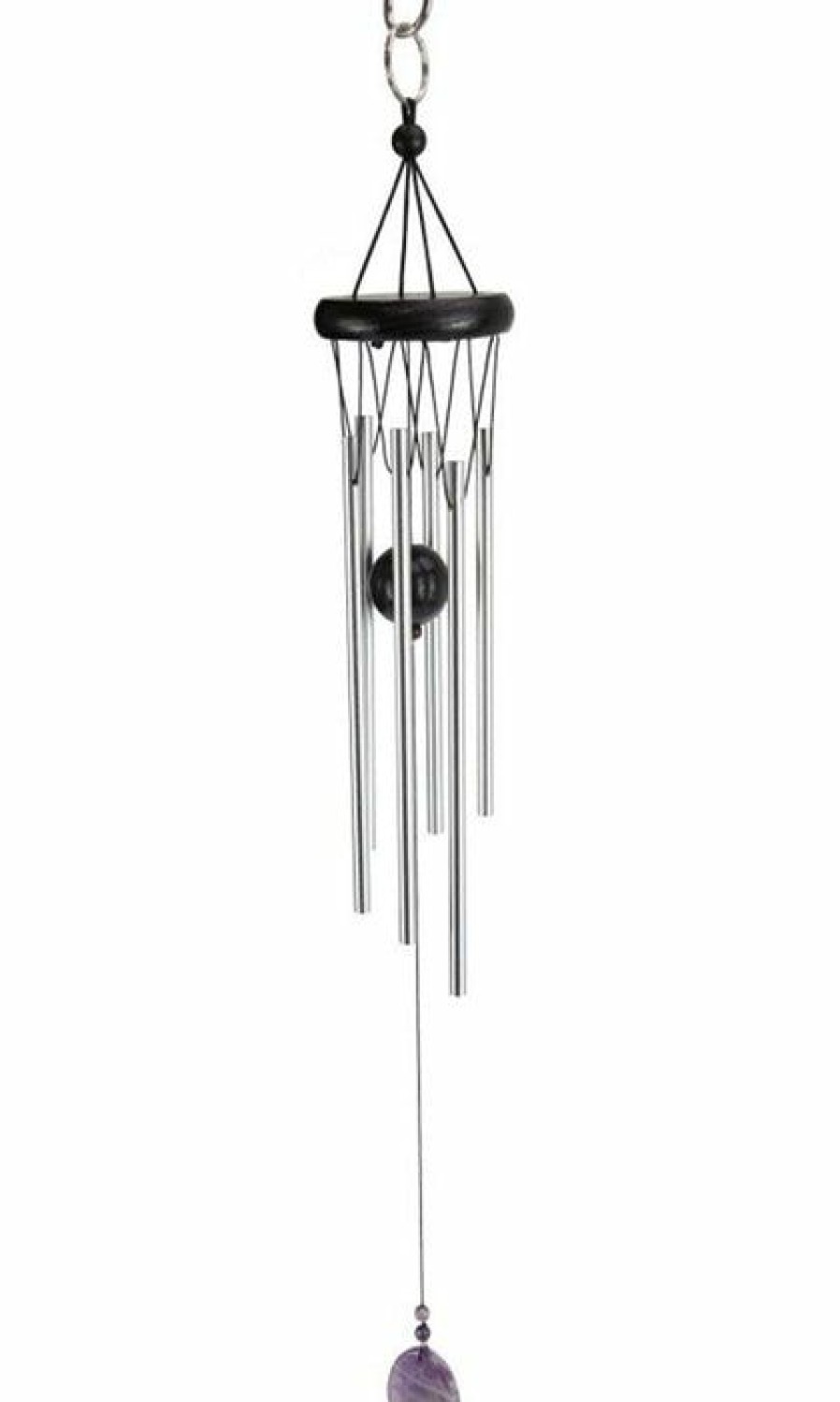 Accessories * | Buy Gothic Gifts All Amethyst Crystal | Wind Chime