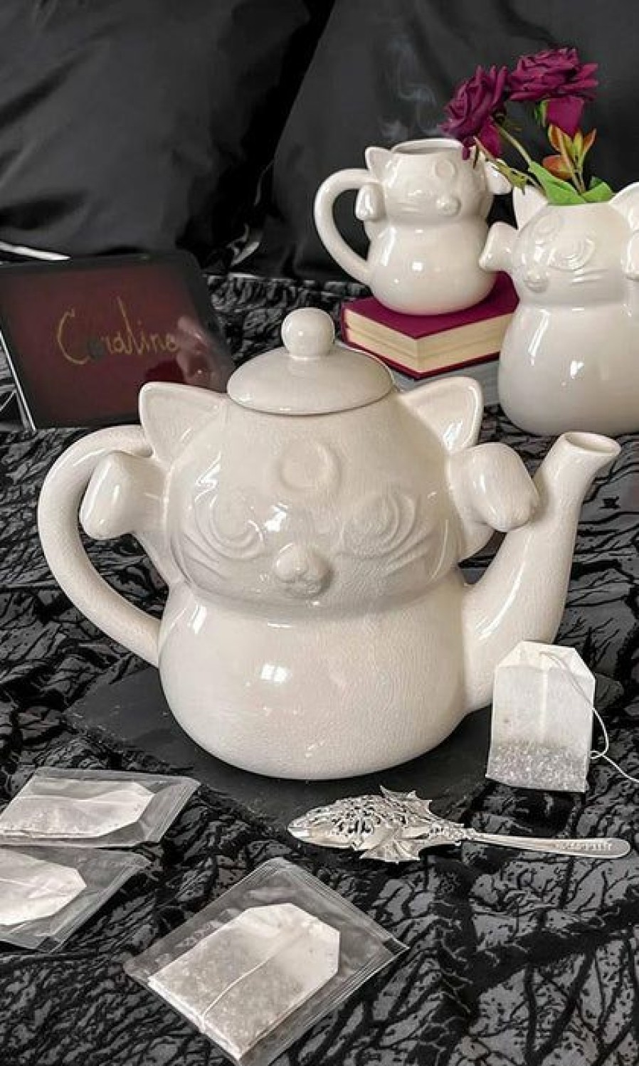 Styles * | Hot Sale Killstar Cats Ghost Kitty | Teapot"*