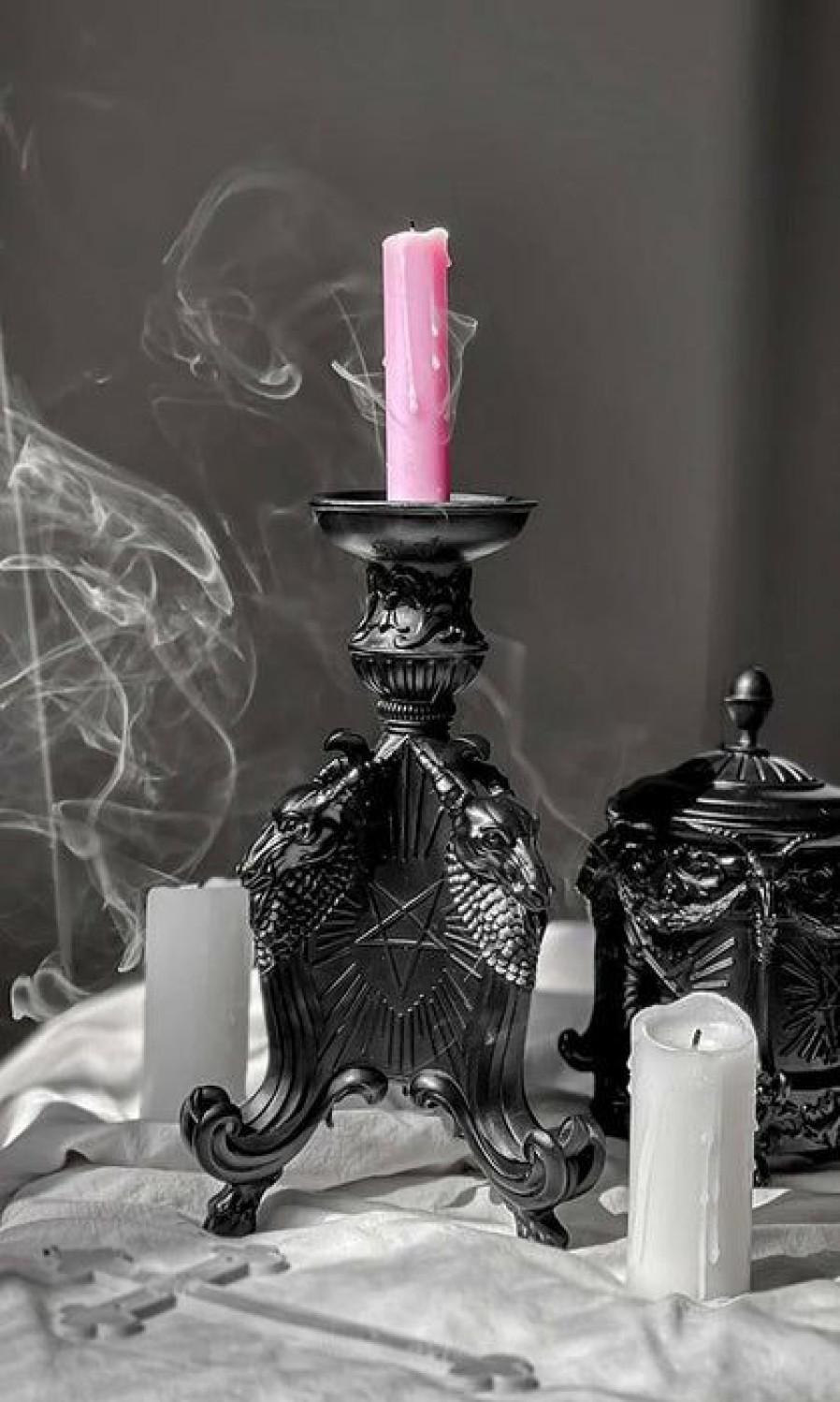 Homewares * | New Killstar Gothic Homewares Lord Of Night | Candlestick"