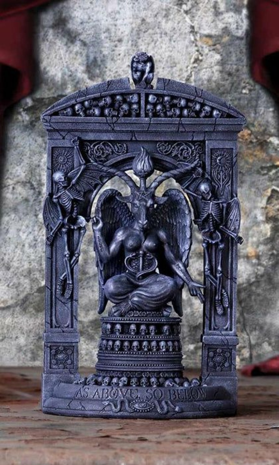 Homewares * | Top 10 Nemesis Now Gothic Homewares Baphomet'S Temple | Ornament`