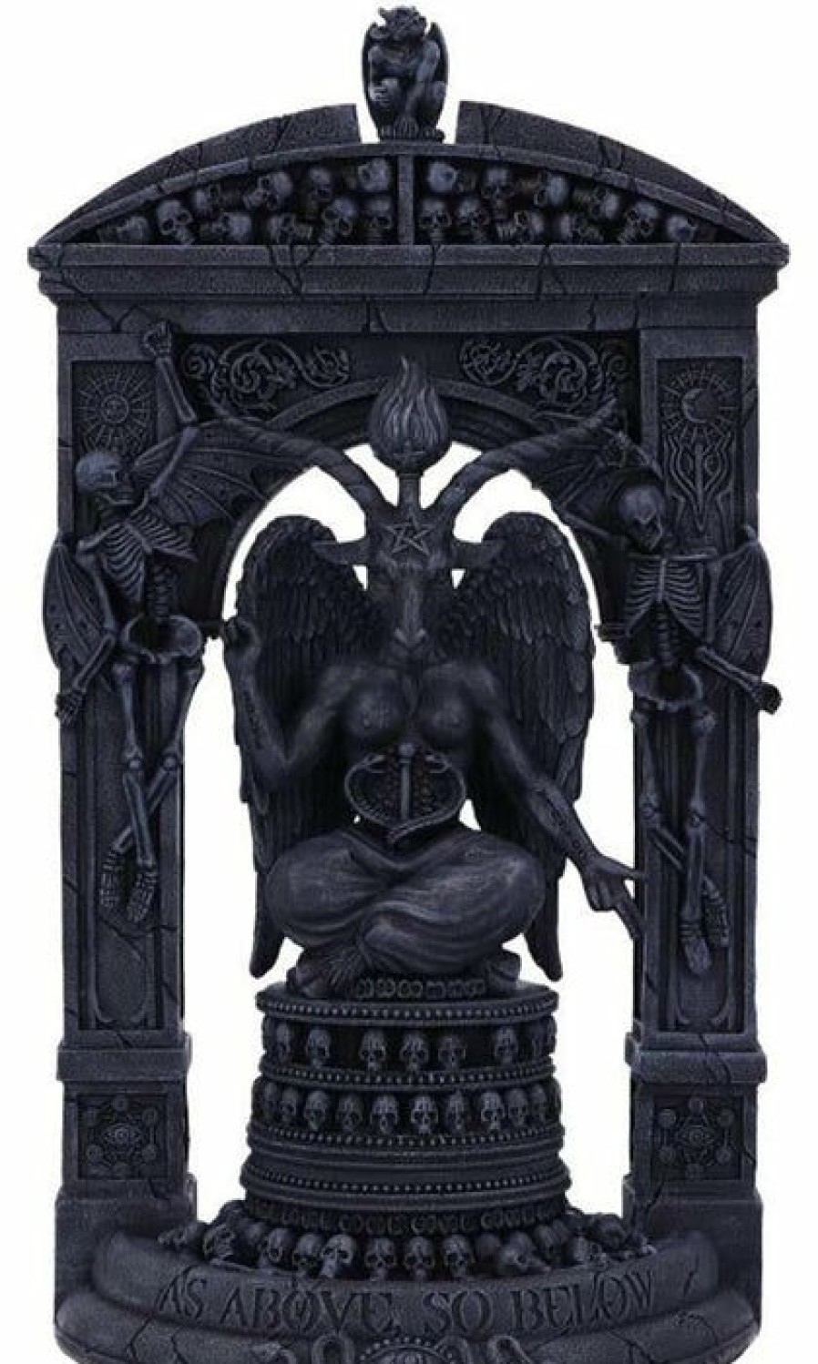 Homewares * | Top 10 Nemesis Now Gothic Homewares Baphomet'S Temple | Ornament`