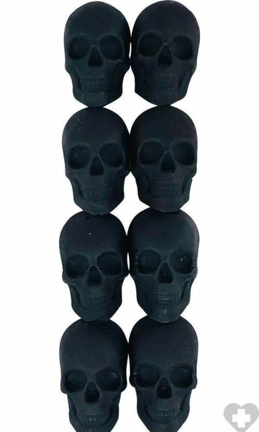 Homewares * | Best Sale The Blackened Teeth Gothic Homewares Skull [Charcoal Black] | Scented Wax Melts